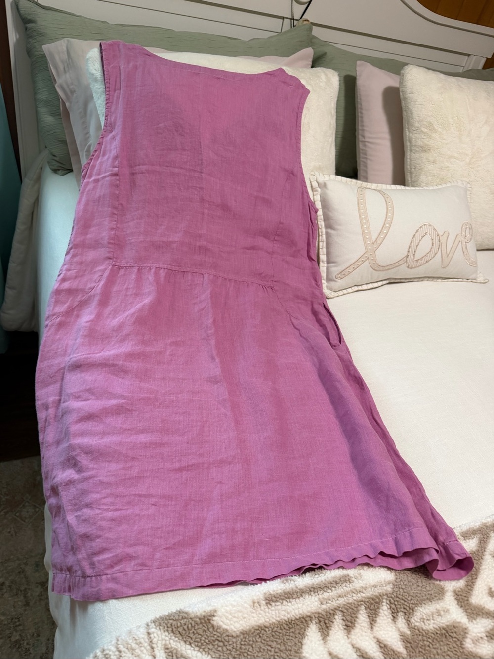CP Shades Bree Linen Midi Dress (Snap Dragon 🐉 Pink) size XL - Picture 2 of 8